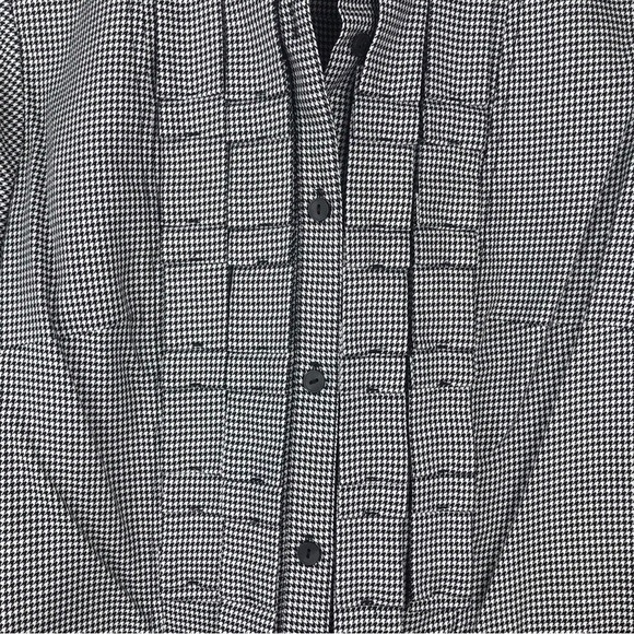 Pendleton Womens Button Down Shirt New w/ Tags Black & White Houndstooth Sz 6 - Picture 3 of 12